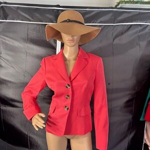 Laundry By Shelli Segal Vibrant Melon color Blazer with Button Details